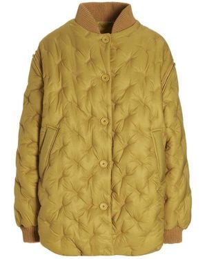 Sherpa 'gang' Reversible Bomber Jacket - Yellow