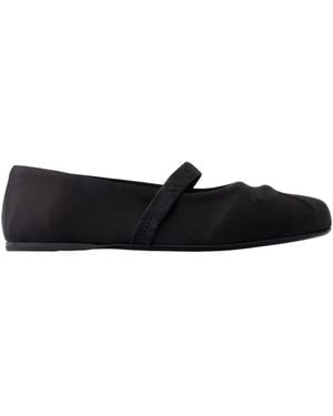 Marni Schwarze Synthetik-Ballerinas Mit Runder Spitze