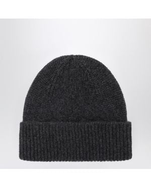 Roberto Collina Cashmere Beanie - Black