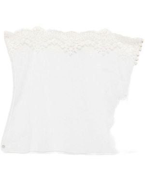 Chloé Embroidered Lace Top - White