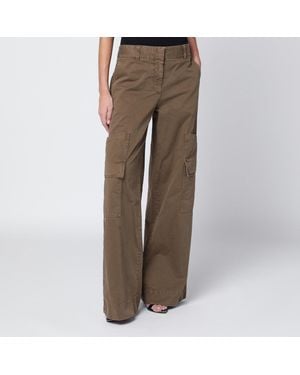 Off-White c/o Virgil Abloh Cotton Cargo Pants - Brown