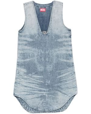 DIESEL Sleeveless V-Neck Dress - Blue