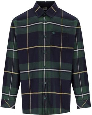 Carhartt L/s Garnett Check Sycamore Tree Shirt - Blue