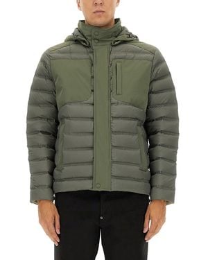 Colmar Down Jacket With Detachable Hood - Green