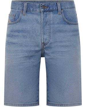 DIESEL Bermuda Made Of Cotton - Blue