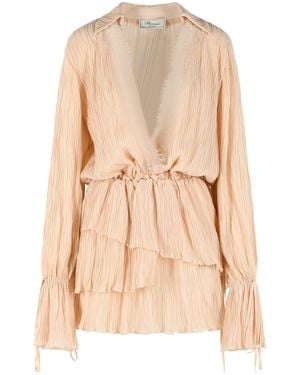 Blumarine 'Amberlight' Viscose Dress - Natural