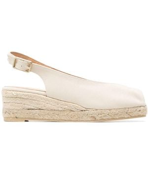 Castañer Peeptoe-Espadrilles - Natur