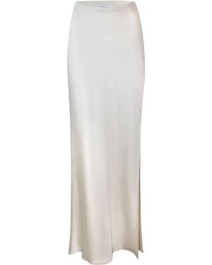 Patrizia Pepe Gonna Lunga Con Spacco - White