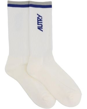 Autry Socks With Logo - White
