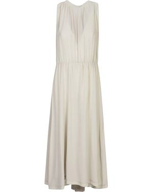 CRI.DA Silk Midi Dress - White