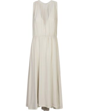 CRI.DA Silk Midi Kleid - Weiß