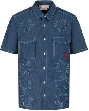 Marni Pocketed Shirt - Blue