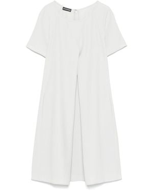 Emporio Armani Cady Short Dress - Weiß