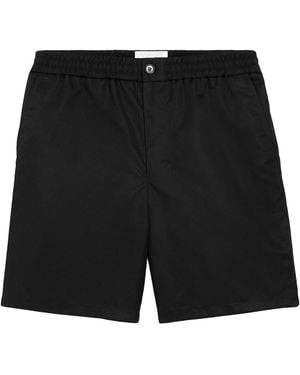 Ami Paris – Shorts mit elastischem Bund und Ami De Coeur-Nieten - Schwarz