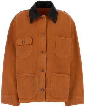 Prada Shirt Collar Jacket - Brown