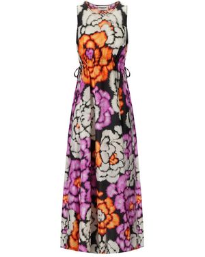 Essentiel Antwerp Flowers Long Dress - Red