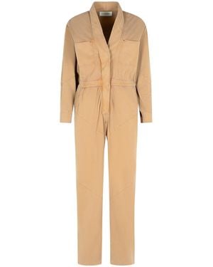 Isabel Marant 'remady' Bruine Katoenen Jumpsuit - Naturel
