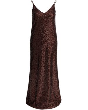 Semler Langes Paillettenkleid - Braun
