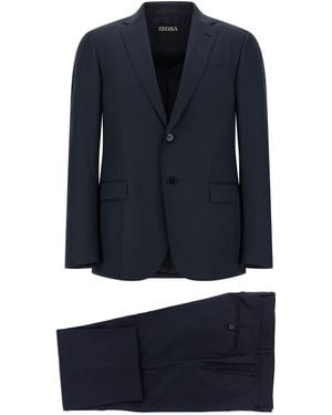 ZEGNA Wool Dress - Blue