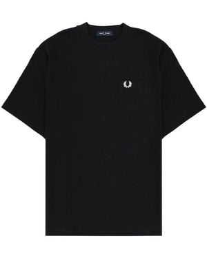 Fred Perry T-Shirt With Logo - Black