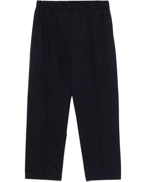 Seven Gauge Pantaloni Con Piega Fresco Lana - Blue