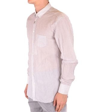 Neil Barrett Long Sleeve Button-Up Cotton Shirt - Pink