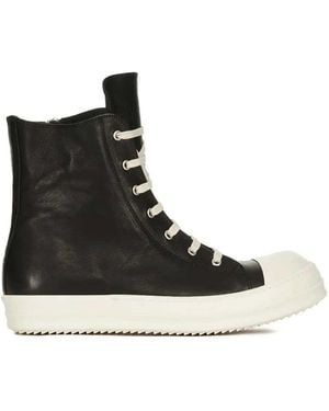 Rick Owens Leather Shoes - Black