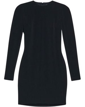 Balenciaga Vestido Corto Con Logo - Negro
