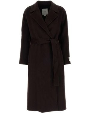 Calvin Klein Classic Df Wool Wrap Coat - Black