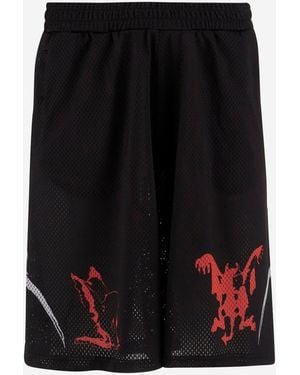 44 Label Group Y2 K Cotton Shorts - Black