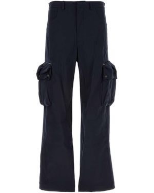 BOTTER Midnight Blue Stretch Cotton Cargo Pant - Blau