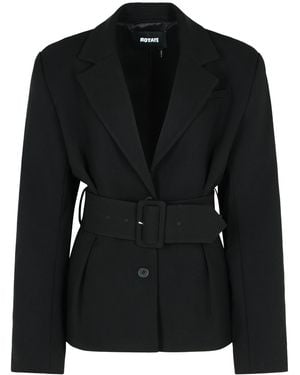 ROTATE BIRGER CHRISTENSEN Drehen Sie 'Larina' Black Polyester Blazer - Schwarz