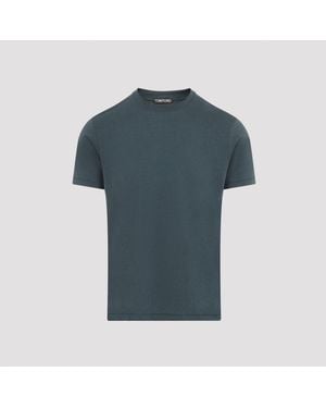 Tom Ford Lyocell T Shirt - Blue