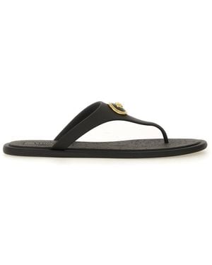 Versace Alia" Flip Flop Sandal - Black