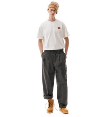 LC23 Pantalones de doble peniques de gabardina - Gris