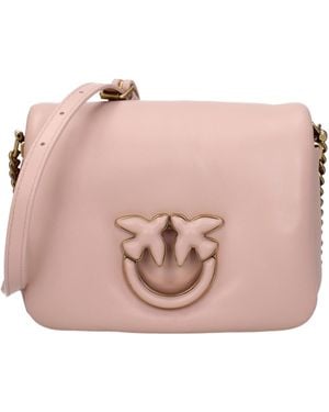 Pinko Shoulder Bags Love Skin Powder - Pink