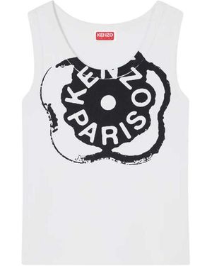 KENZO Boke Flower 2.0 Ribbed Tank Top - White