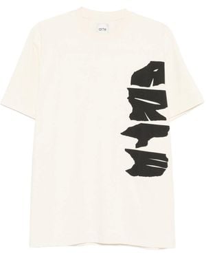 Arte' T-shirt Met Zijlogo - Wit