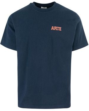 Arte' T Shirt Mural Print - Blue
