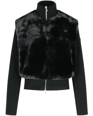 Moose Knuckles Sudadera de poliéster negro de 'Dua Bunny'
