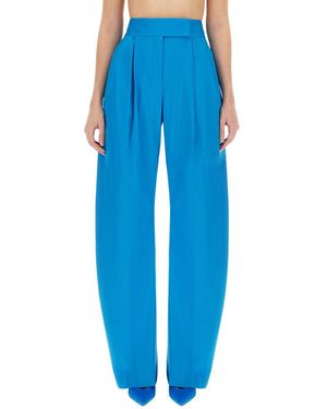 The Attico Oversized Long Pants For - Blue