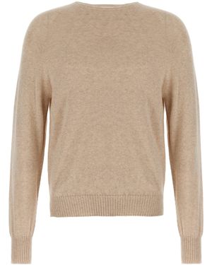 Ma'ry'ya Cashmere Baumwollpullover - Natur