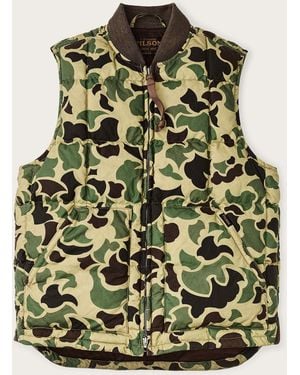 Filson Waxed Down Vest - Green