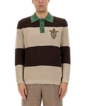 Fendi Jersey Polo - Black