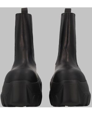 Rick Owens Boots Beatle Mega Tractor Calf Leather - Black