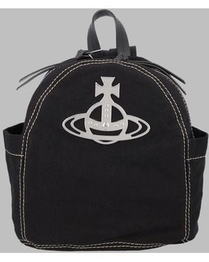 Vivienne Westwood Stylish Cotton Backpack For - Grey