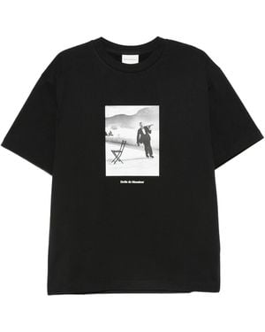 Drole de Monsieur Le T Shirt Ice Skating Waiter - Black