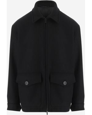 Giorgio Armani Wool And Cashmere Coat - Black