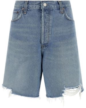 Agolde 'Indra' Bermuda Shorts - Blue