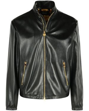 Versace Leather Jacket - Black